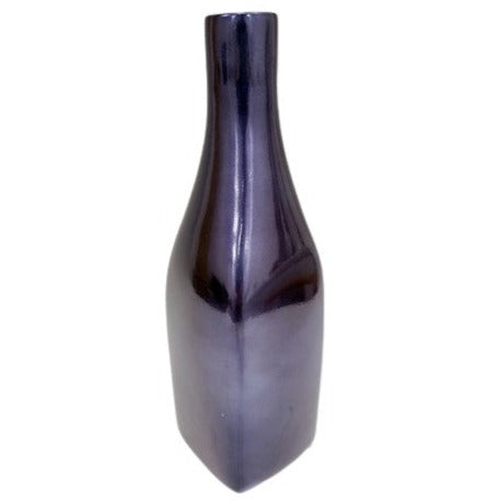 36.5cm Navy Ceramic Vase