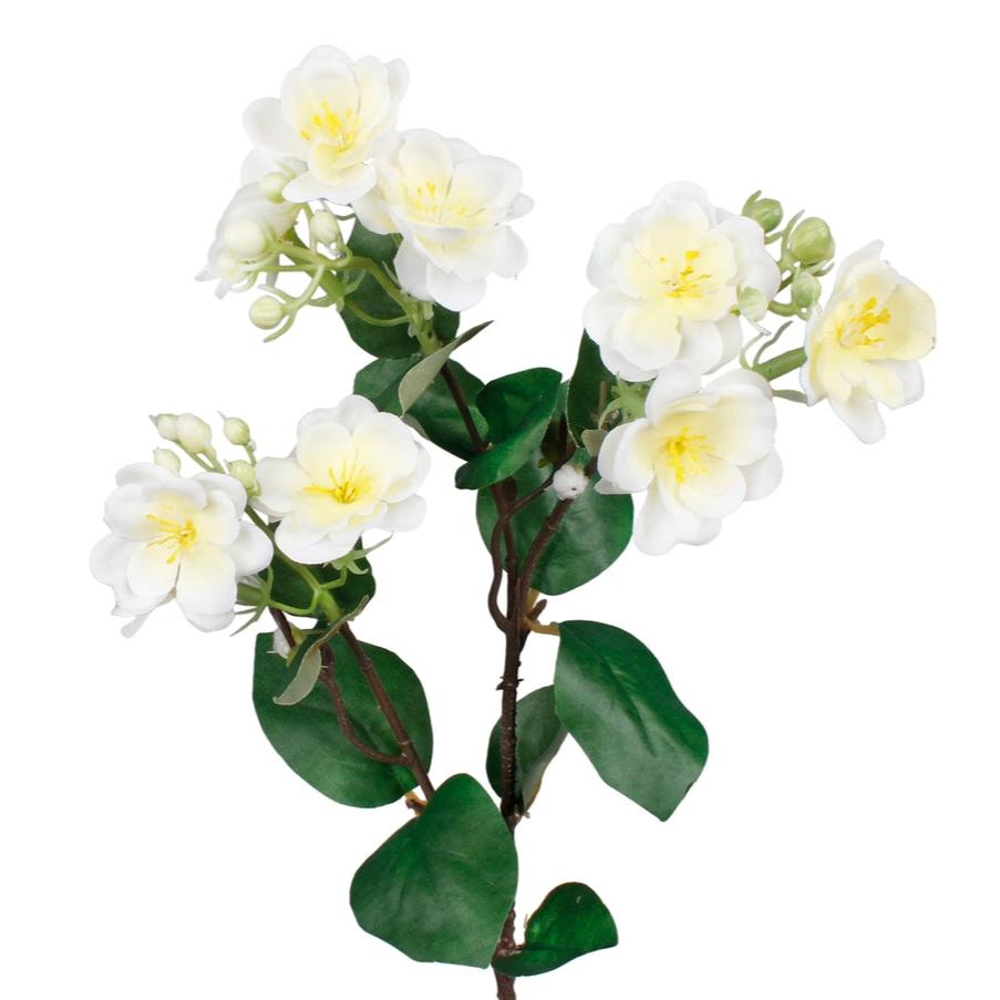 60cm Light Yellow Jasmine Single Stem Artificial Titleys Flowers