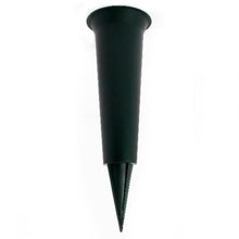Load image into Gallery viewer, Black White Memorial Graveside Spike Flute - Butterfly Design - Fresh or Artificial Flowers
