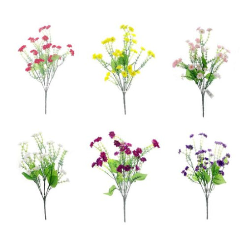 48 X 37cm Babies Breath Bush - Assorted Colours - Full Box