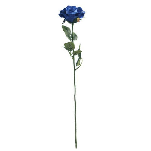 68cm Royal Blue Rose Stem - Silk Artificial Single Stem