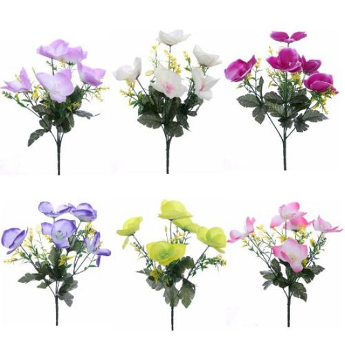 36 x 31cm Mini Orchid Bush - Assorted Colours - Full Box