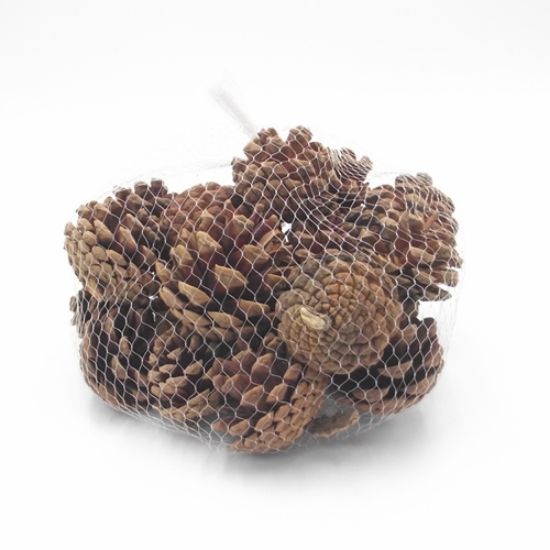 4-6cm Natural Pine Cones in net bag - 250g