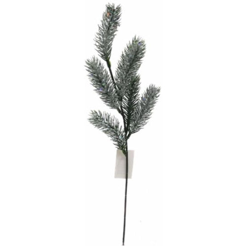 46cm Glittered Green Pine Spray - Christmas Wreath