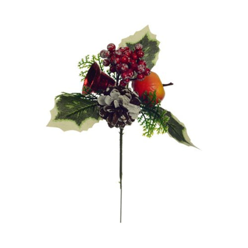 12 x Apple, Bell, Cone and Foliage Picks - FULL BAG (XB18)