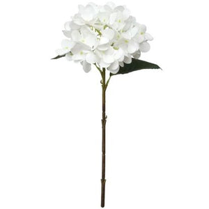 45cm White Real Touch Hydrangea