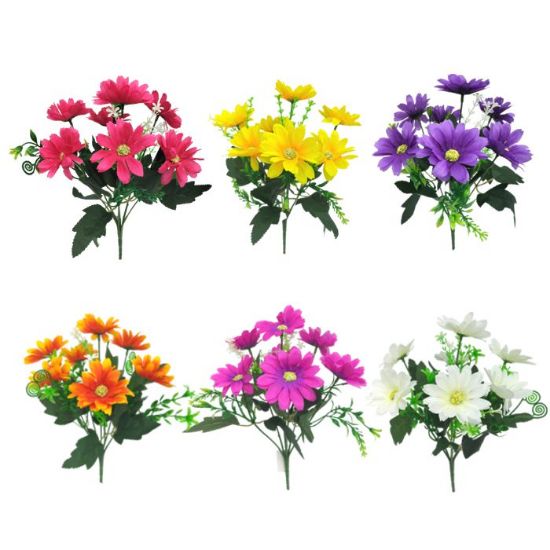 48 X 29cm Daisy Bush - Assorted Colours - Full Box