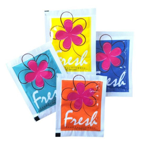 Pack of 10 x Flower Plant Food Sachets For Fresh Cut Flowers - Small Craft Pack