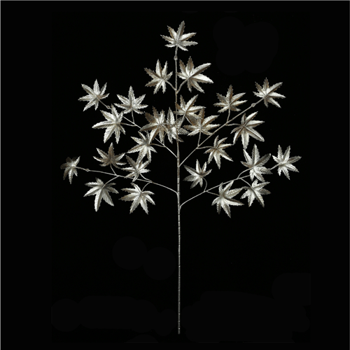 86cm Large Gold Glossy Glitter Leaf Spray - Christmas Xmas Artificial (XB31)