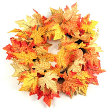 Load image into Gallery viewer, 40cm Maple Leaf Autumn Rattan Grape Vine Wicker Wreath