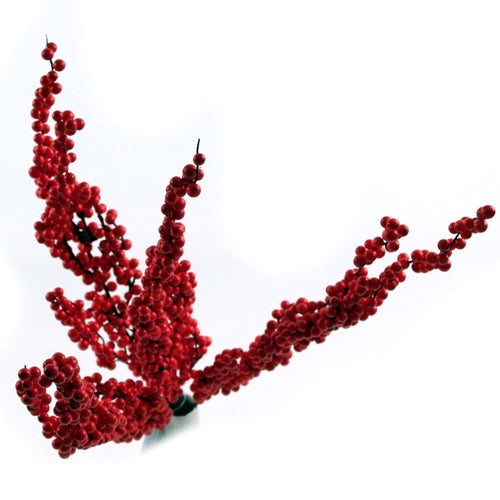 40cm Red Berry Spray - Christmas Artificial