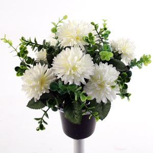 Chrysanthemum Cemetery Pot - Memorial Grave Pot