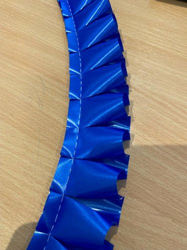 Royal Blue - 10m Pre Pleated Ribbon - Funeral Craft Fresh Artificial Flower Flower Work