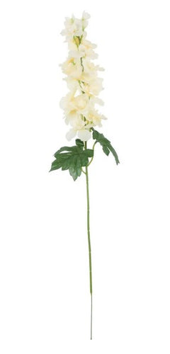 77cm Garden Delphinium Spray Cream - Artificial Flower Single Stem