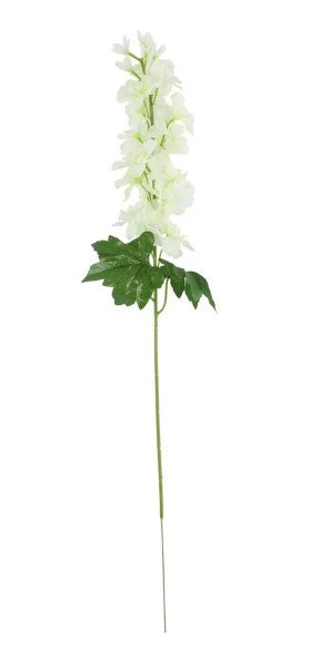 77cm Garden Delphinium Spray Ivory - Artificial Flower Single Stem
