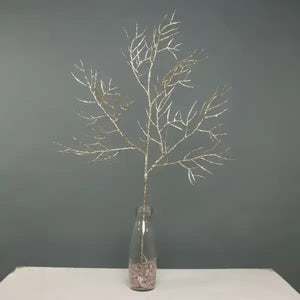 65cm Gold Glitter Twig Branch - Christmas Xmas Artificial Greenery