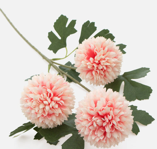 66cm Pink Chrysanthemum Single Stem -  Artificial Flower