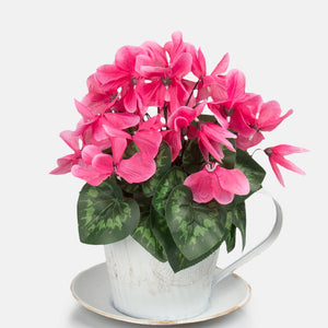 30cm Artificial Cyclamen Plant - Mixed Colours