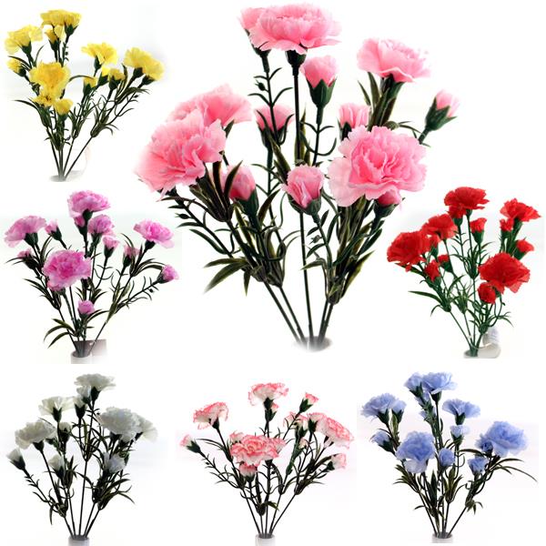 48 X Carnation Bunch - 5 Stems - Assorted Colours - Full Box