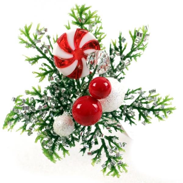 cm Candy Berry and Greenery Pick Christmas Wreath Decoration