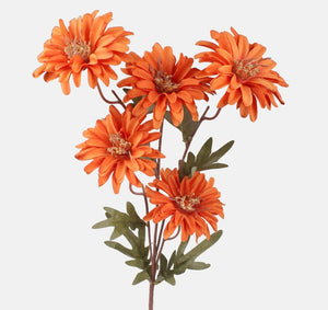 75cm Orange Dahlia Single Stem -  Artificial Flower