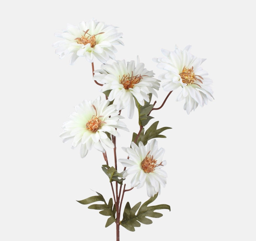 75cm Ivory Dahlia Single Stem -  Artificial Flower