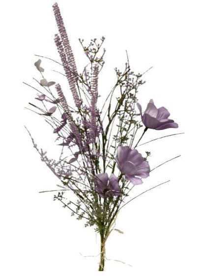 6 X 65cm Deluxe Lilac Artificial Flower Bunches with Foliage - Full Box