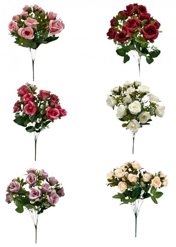 24 X 32cm Rose Bunch - Assorted Colours - Full Box