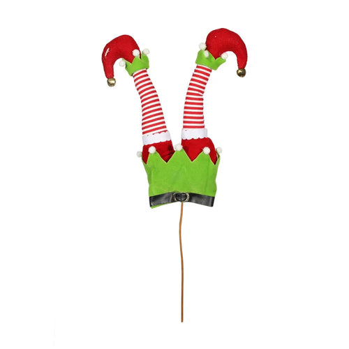34cm Elf Leg Pick - Christmas Tree Wreath Attachment Decoration