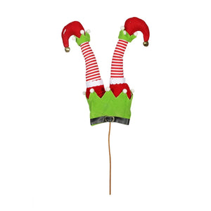 34cm Elf Leg Pick - Christmas Tree Wreath Attachment Decoration