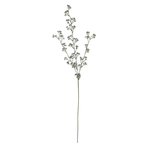 73cm Green Mini Glitter Flower Spray - Christmas Xmas Artificial