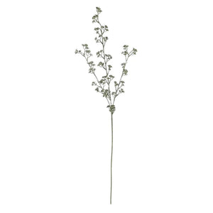 73cm Green Mini Glitter Flower Spray - Christmas Xmas Artificial