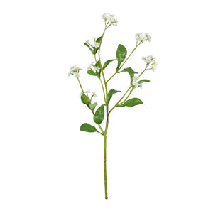 49cm Cream Forget Me Not - Artificial Single Stem