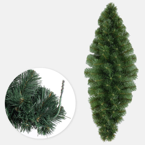 100cm Green Croissant Shape Garland / Table Centre - Artificial Christmas Xmas