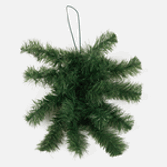 42cm Green Teardrop Wreath - Artificial Christmas Xmas