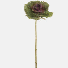 Load image into Gallery viewer, 40cm Cabbage Pick with Purple Centre - Single Stem - Greenery Artificial Flower