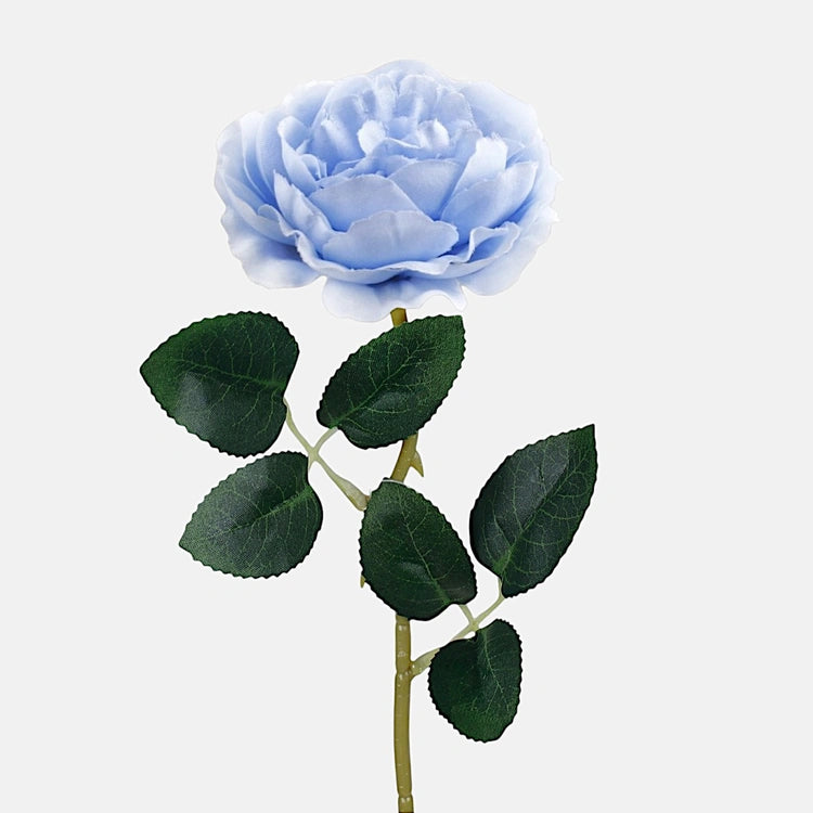 43cm Blue Rose Stem - Artificial Single Stem