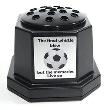 Load image into Gallery viewer, Memorial Grave Flower Pot Vase Hex Graveside Black Insert - INCLUDES FREE STICKER