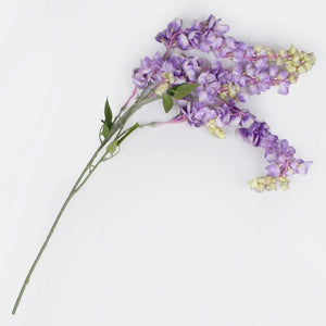 100cm Lilac Trailing Wisteria - Artificial Single Stem