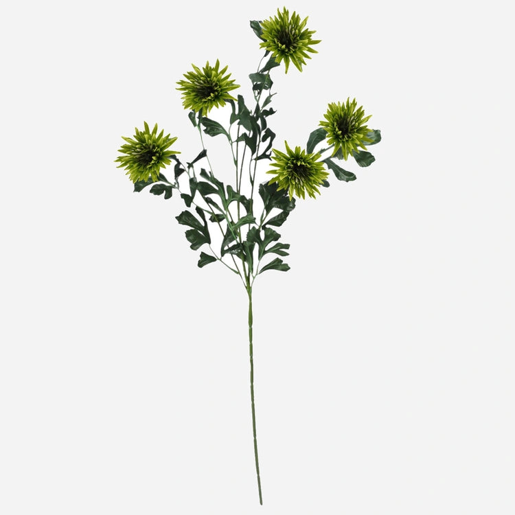 91cm Green Cornflower - Single Stem - Artificial Flower