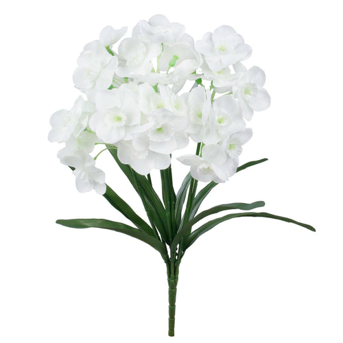 42cm White Daffodil Bush - 7 Stems (ND)