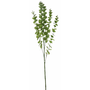 88cm Large Grey Green Eucalyptus Single Stem - Artificial Flower Greenery Foliage