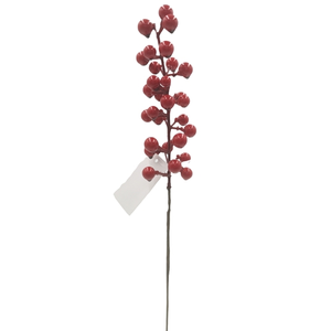 33cm Red Berry Spray Bundle - Christmas Wreath Decoration