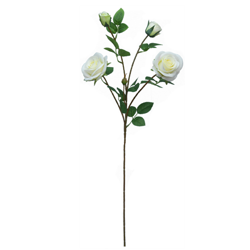 68cm Ivory Spray Rose - Single Stem - Artificial Flower