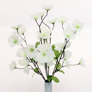 38 cm Artificial Ivory Cherry Blossom Bush