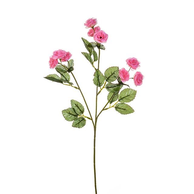 52cm Pale Pink Mini Rose Spray - Artificial Flower