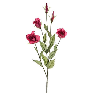 78cm Lisianthus Spray Burgundy - Wedding Artificial Flower