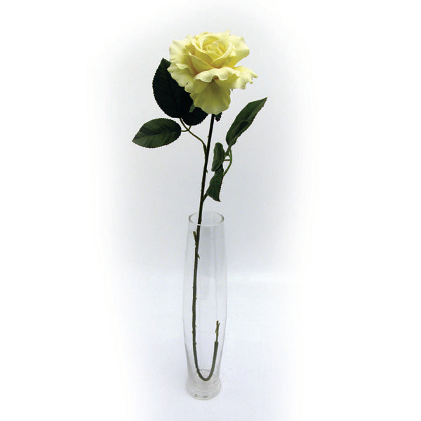 Premium Rose Medium Soft Yellow 69cm