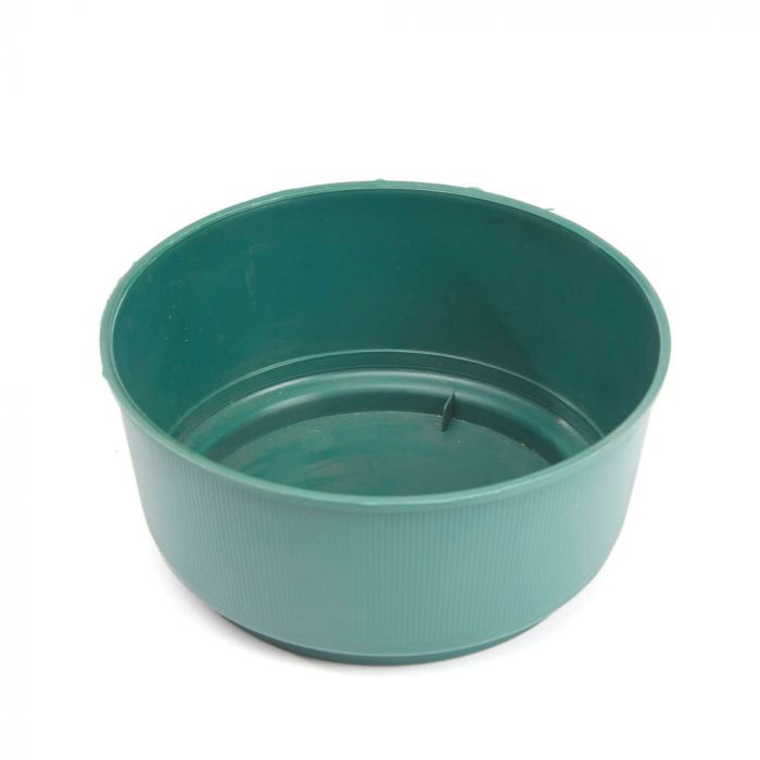 18cm Green Plastic Bulb Bowl x 10