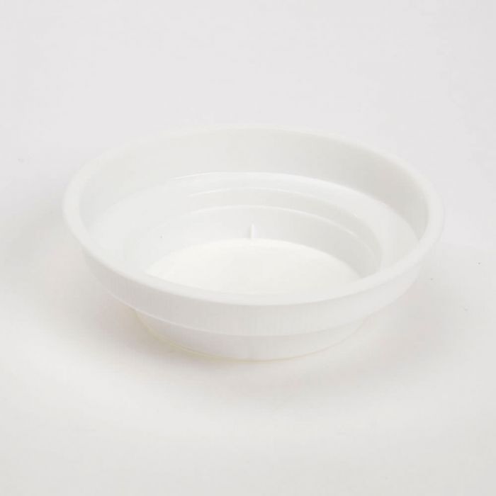 Pack of 5 x White Plastic Junior Bowls - Small Craft Pack